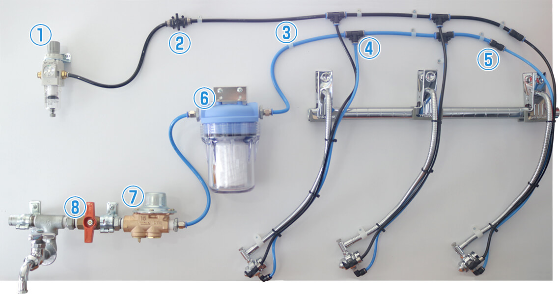แผนผังการเดินท่อและโครงสร้างส่วนประกอบ